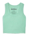 Katiejnyc Girls' Livi Cropped Tank Top - Big Kid In Sea Green