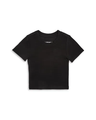 Katiejnyc Girls' Livi Ribbed Tee - Big Kid In Black