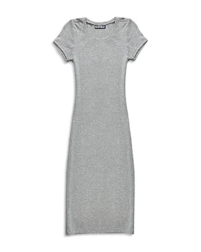 Katiejnyc Girls' Livi Tee Maxi Dress - Big Kid In Heather Gray