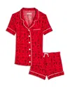 Katiejnyc Girls' Lynn Shorts Lounge Set - Big Kid In Red