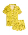 Katiejnyc Girls' Lynn Shorts Lounge Set - Big Kid In Yellow