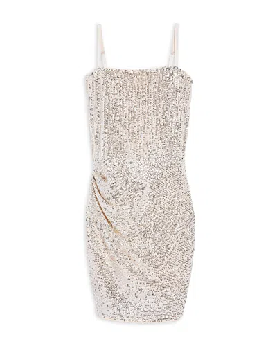 Katiejnyc Girls' Maddy Sequin Dress - Big Kid In Champagne
