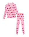 Katiejnyc Girls' Maia Long Sleeved Top & Pants Pajamas Set - Big Kid In Luv Lollie