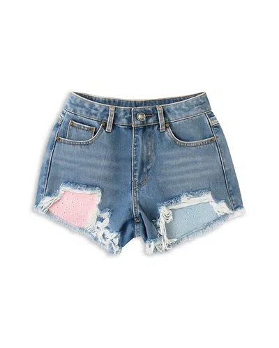 Katiejnyc Girls' Malibu Distressed Denim Shorts - Big Kid In Blue