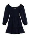 Katiejnyc Girls' Molly Long Sleeve Dress - Big Kid In Navy