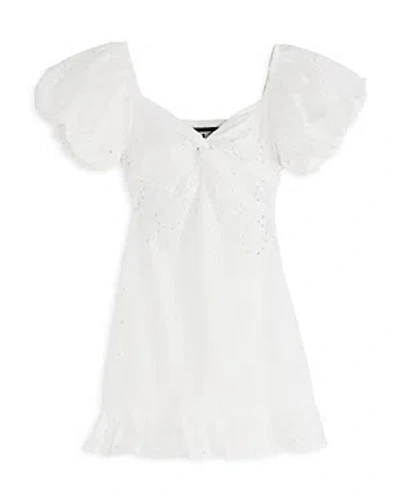 Katiejnyc Girls' Phoebe Eyelet Dress - Big Kid In White