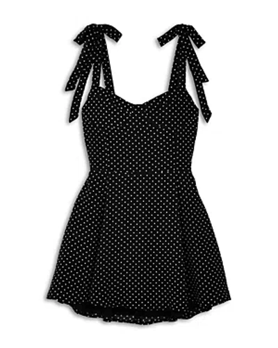 Katiejnyc Girls' Sadie Dress - Big Kid In Black/white Polka Dot