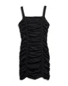 Katiejnyc Girls' Scarlett Nylon Stretch Ruched Party Dress - Big Kid In Black