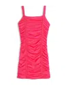 Katiejnyc Girls' Scarlett Nylon Stretch Ruched Party Dress - Big Kid In Pink