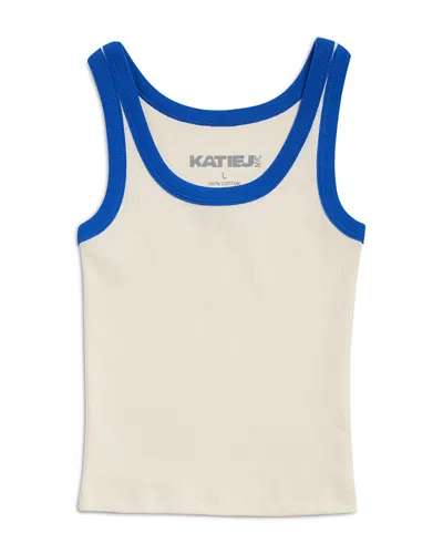Katiejnyc Girls' Spencer Retro Tank Top - Big Kid In Camp Blue
