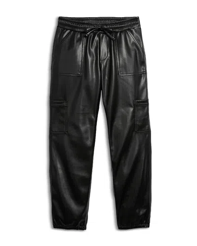 Katiejnyc Girls' Toni Faux Leather Cargo Pants - Big Kid In Black