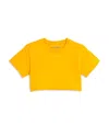 Katiejnyc Girls' Tristan Cropped Tee - Big Kid In Camp Yellw