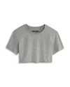 Katiejnyc Girls' Tristan Cropped Tee - Big Kid In Hthr Grey
