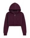 Katiejnyc Girls' Tween Cody Crop Zip Hoodie - Big Kid In Purple