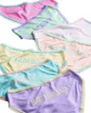 Katiejnyc Girls' Days Of The Week Undies - Big Kid In Pastel Days Of The Week