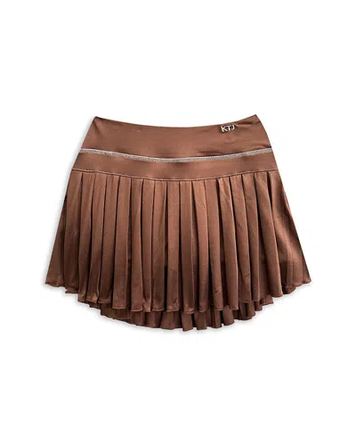Katiejnyc Girls' Tween Franki Athletic Skirt - Big Kid In Brown