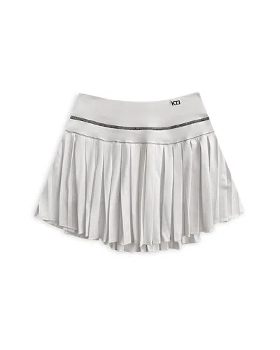 Katiejnyc Girls' Tween Franki Athletic Skirt - Big Kid In Cream/black