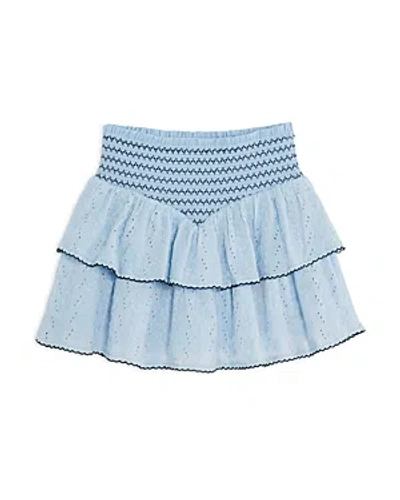 Katiejnyc Girls' Tween Karlie Embroidered Skirt - Big Kid In Baby Blue