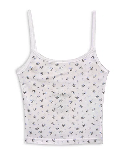 Katiejnyc Girls' Tween Marina Pointelle Cami - Big Kid In Baby Blue Rose Dusty
