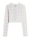 Katiejnyc Girls' Tween Marina Pointelle Cardigan - Big Kid In White