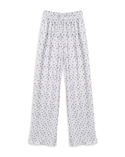 Katiejnyc Girls' Tween Marina Pointelle Lounge Pants - Big Kid In Baby Blue Rose Dusty