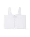 Katiejnyc Girls' Meadow Crop Top - Big Kid In White