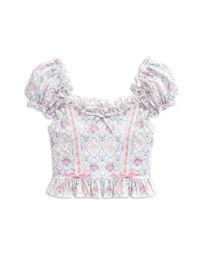 Katiejnyc Girls' Tween Michelle Top - Big Kid In Pink