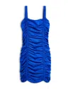 Katiejnyc Girls' Scarlett Nylon Stretch Ruched Party Dress - Big Kid In Cobalt