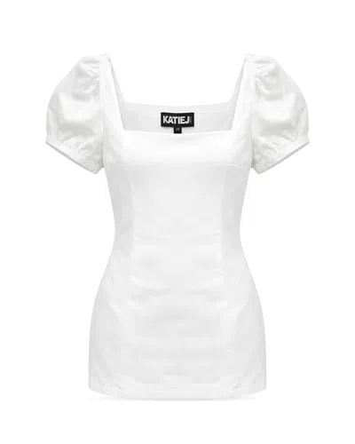 Katiejnyc Girls' Tween Serena Dress - Big Kid In White