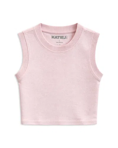 Katiejnyc Girls' Tween Tucker Terry Tank Top - Big Kid In Pink