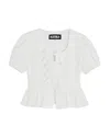 Katiejnyc Girls' Tween Wells Peplum Top - Big Kid In White
