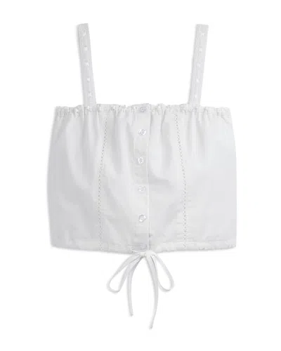 Katiejnyc Girls' Willow Top - Big Kid In White