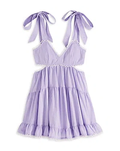 Katiejnyc Girls' Winona Shoulder Tie Dress - Big Kid In Lilac