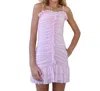 Katiejnyc Girls Youth Mesh Ruffle Bobbi Dress In Opal In Purple