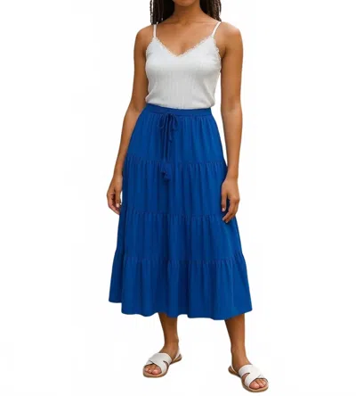 Katiejnyc Junior Adult Esme Maxi Skirt In Mykonos Blue