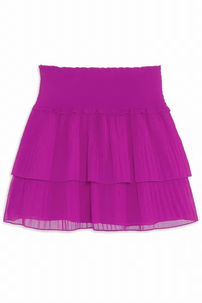 Katiejnyc Junior Chelsea Skirt In Shocking Pink In Purple