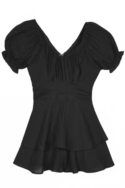 Katiejnyc Junior's Delilah Mini Dress In Black