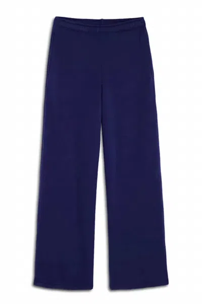 Katiejnyc Junior's Dylan Wide Leg Sweatpants In Navy In Blue