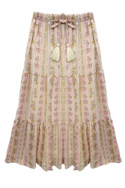 Katiejnyc Junior's Esme Skirt In Shabby Chic Floral In Multi