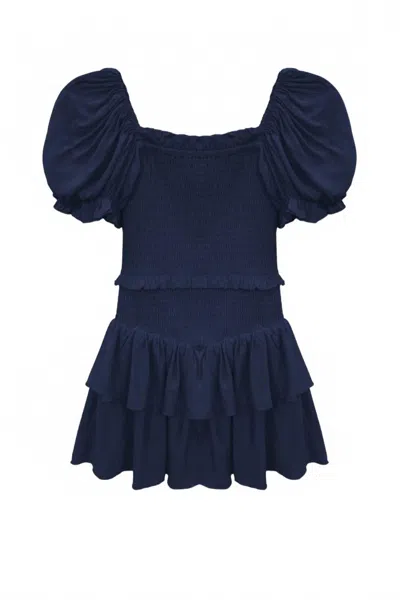 Katiejnyc Junior's Lainey Solid Dress In Evening Blue