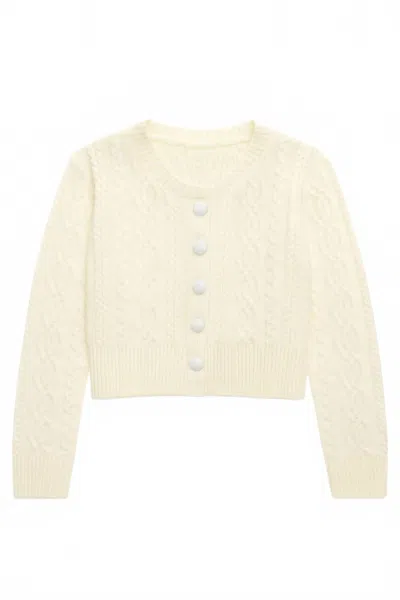 Katiejnyc Junior's Remi Cardigan In Cream In Neutral