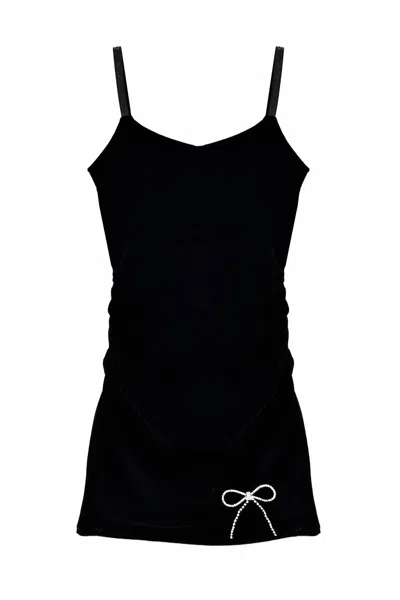 Katiejnyc Junior Ruby Rhinestone Dress In Black