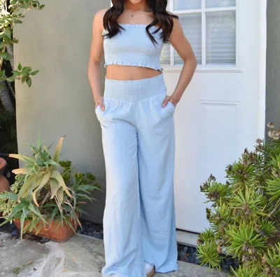 Katiejnyc Juniors Flora Pants In Evening Blue