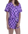 Katiejnyc Lynn Lounge Set In Purple Argayle In Purple
