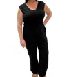 Katiejnyc Smocked Waist Romper In Black In Black