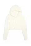 Katiejnyc Tween Winter Emery Knit Hoodie In White In Neutral