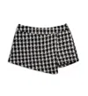 Katiejnyc Women's Kelly Houndstooth Skort In White/black In Multi