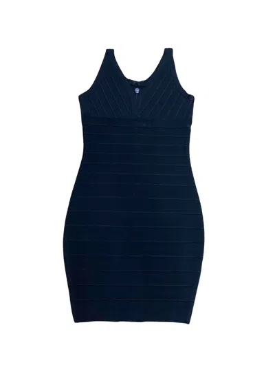 Katiejnyc Women V-neck Bandage Mini Dress In Black