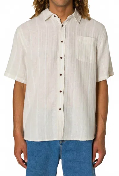 Katin Alan Stripe Shirt In Moon In Beige