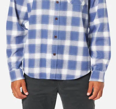 Katin Derek Flannel Shirt In Vapor Gray / Blue In Multi